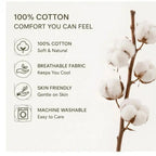 100% Cotton Muslin Reversible Comforter - Hypoallergenic Jaipur Hand Block Print
