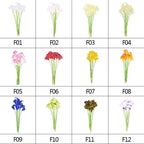 10Pcs High Quality Real Touch Calla Lily Artificial Flowers Bouquet For Wedding Bridal Home Kitchen Table Flower Decoration Home Decor