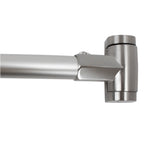 36 in. to 61 in. Curved Shower Rod (Brushed Nickel Finish)