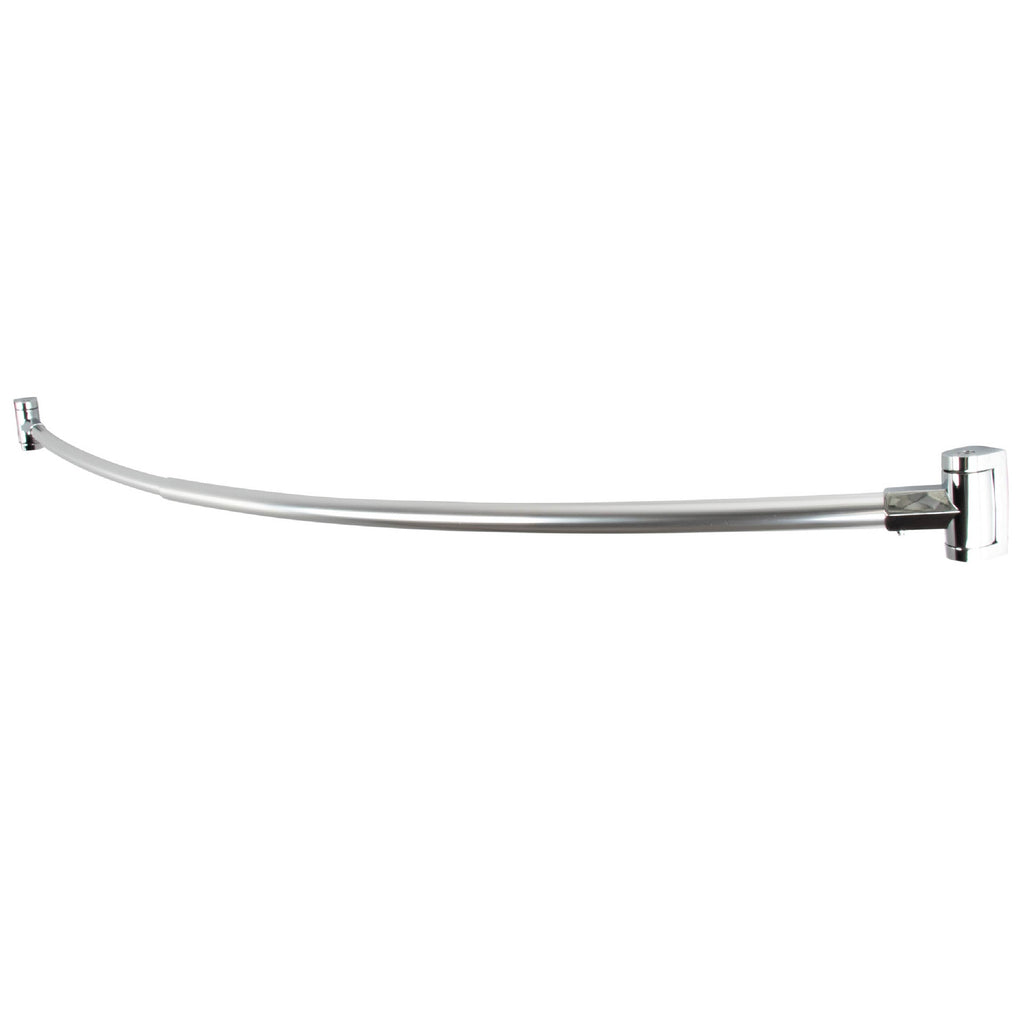 36 in. to 61 in. Curved Shower Rod (Brushed Nickel Finish)