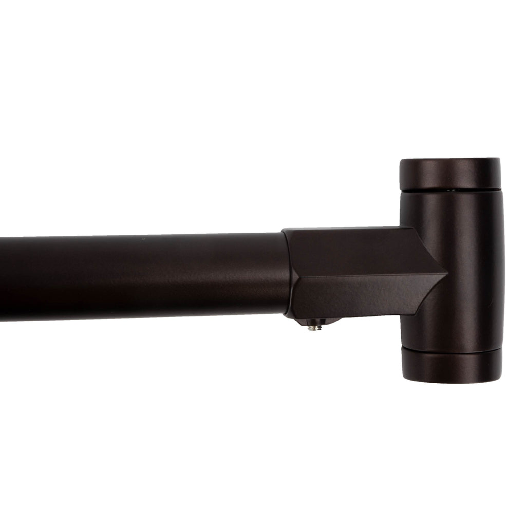 36 in. to 61 in. Curved Shower Rod (Oil-Rubbed Bronze Finish)