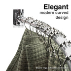 36 in. to 61 in. Curved Shower Rod (Chrome Finish)