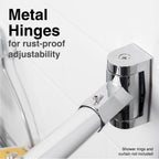 36 in. to 61 in. Curved Shower Rod (Chrome Finish)