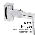 44 in. to 70 in. Double Curved Shower Rod (Chrome Finish)
