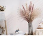 30pcs Natural Dried Pampas Grass Bouquet Pampas Grass Reeds Flowers Bulrush Bouquets Durable For for Vase Artificial Grass Room Décor Wedding Decorations