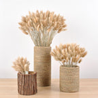 30pcs Natural Dried Pampas Grass Bouquet Pampas Grass Reeds Flowers Bulrush Bouquets Durable For for Vase Artificial Grass Room Décor Wedding Decorations