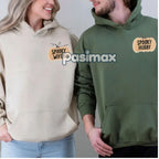 Wifey & Hubby Jason Hoodie – Halloween Couple Outfits, Spooky Wife Husband Pullover