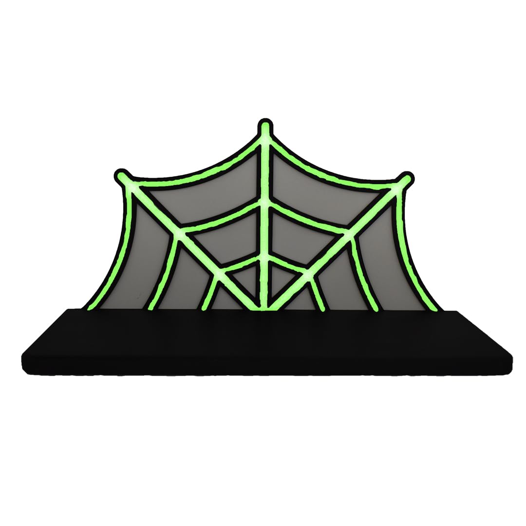 Spider Web Floating Shelf | Spooky Halloween Decor Shelf | 9" Wide x 5" Deep | Made in USA