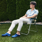 Calzuro Classic Without Holes Metallic Blue