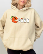 Pacman Pumpkin Spooky Skeleton Witch Aesthetic Meme Halloween Costume Graphic Hoodie