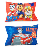 NoJo Paw Patrol Calling All Pups 4 Piece Toddler Bed Set Includes - Comforter, Fitted Bottom Sheet, Flat Top Sheet, Reversible Pillowcase