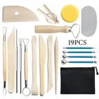 Pottery Clay Sculpting Tools Kit - 8-61 Pcs for Carving, Shaping & Modeling