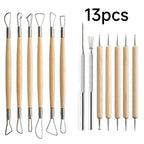 Pottery Clay Sculpting Tools Kit - 8-61 Pcs for Carving, Shaping & Modeling