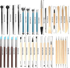 Pottery Clay Sculpting Tools Kit - 8-61 Pcs for Carving, Shaping & Modeling