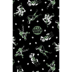 Sourpuss Monster Mosh Shower Curtain | Frankenstein Mummy Werewolf Polyester Bathroom Decor
