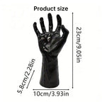 Gothic Halloween Indoor Decor: 12-Pack Bat Sticker Wall Hangings (Spooky Hands & Lit Candles) for Gothic Walls