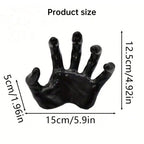 Gothic Halloween Indoor Decor: 12-Pack Bat Sticker Wall Hangings (Spooky Hands & Lit Candles) for Gothic Walls
