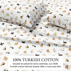 Turkish Cotton Christmas Flannel Sheet - Whittaker Collection