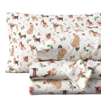 Turkish Cotton Christmas Flannel Sheet - Whittaker Collection