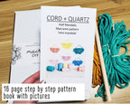 Beginner DIY Macrame craft kit. Macrame wall hanging kit, Craft kits for adults and kids. DIY boho wall decor. Macrame tutorial kit
