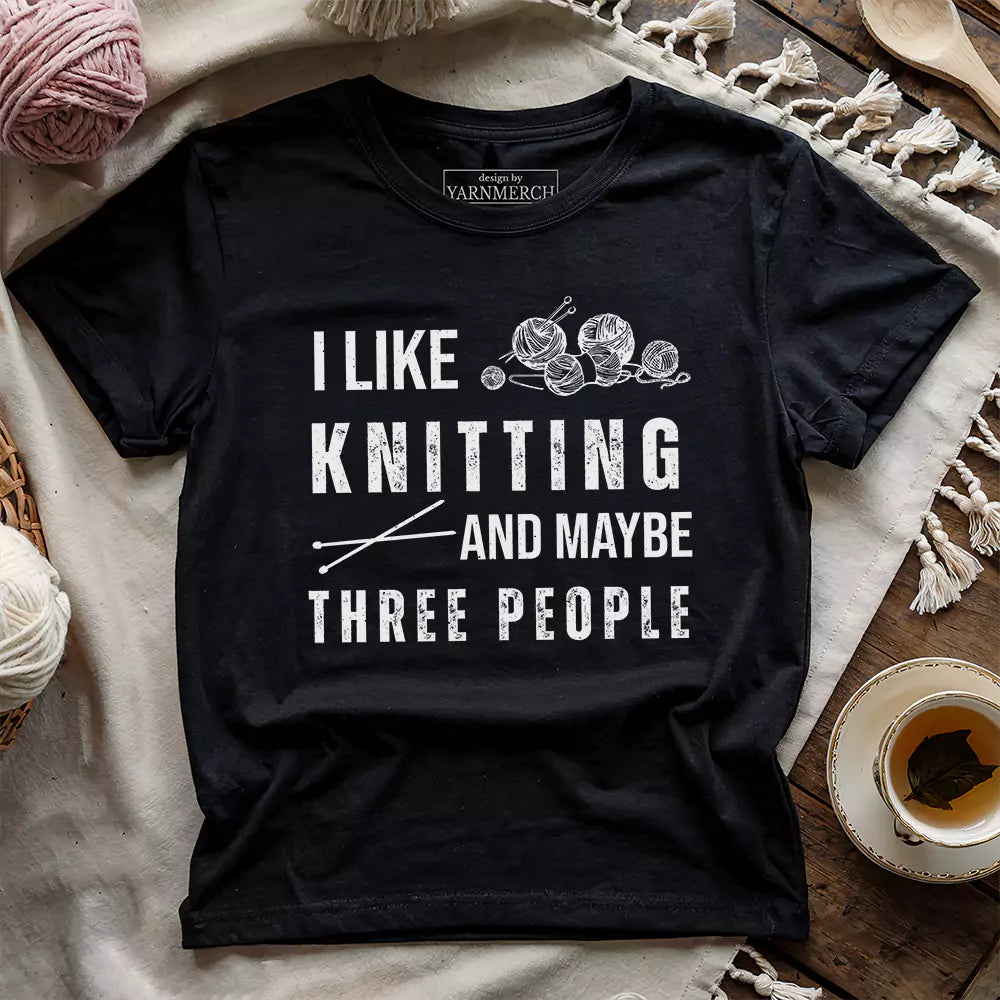 Knitting & 3 People t-shirt
