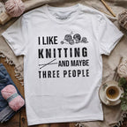 Knitting & 3 People t-shirt