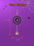 DoDoBeads Halloween Earring Making Kit Spider CZ Pendant Gold Beads
