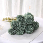 Silk Flower Arrangements Bunch Artificial Flower Bouquet Ball Fake Flowers Home Widding Decoration Valentines Day Gifts