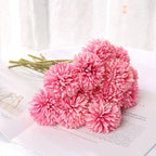 Silk Flower Arrangements Bunch Artificial Flower Bouquet Ball Fake Flowers Home Widding Decoration Valentines Day Gifts